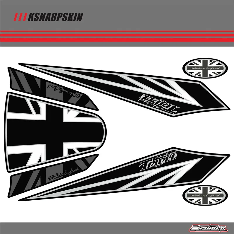 Задний обтекатель цифровая доска KSHARPSKIN 3D защитный гель для TRIUMPH ST 2005 2006 2007 2008