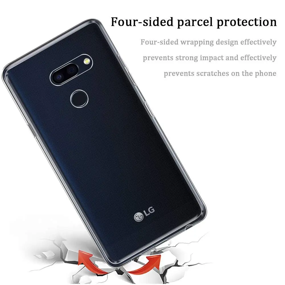 Чехол для LG G8 ThinQ TPU Силиконовый прочный прозрачный мягкий чехол защитный на
