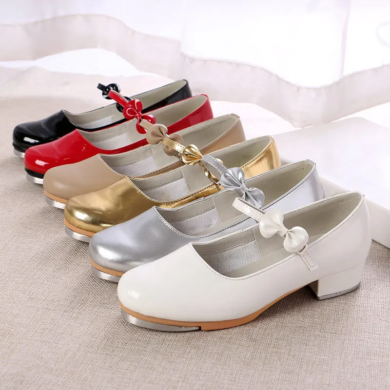 Для женщин/девочек коснитесь Обувь для танцев Лакированная Кожа блестящий