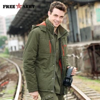 new winter men jacket brand overcoats cotton warm winter jackets and coats military parkas green hooded jacket for men ms 6031