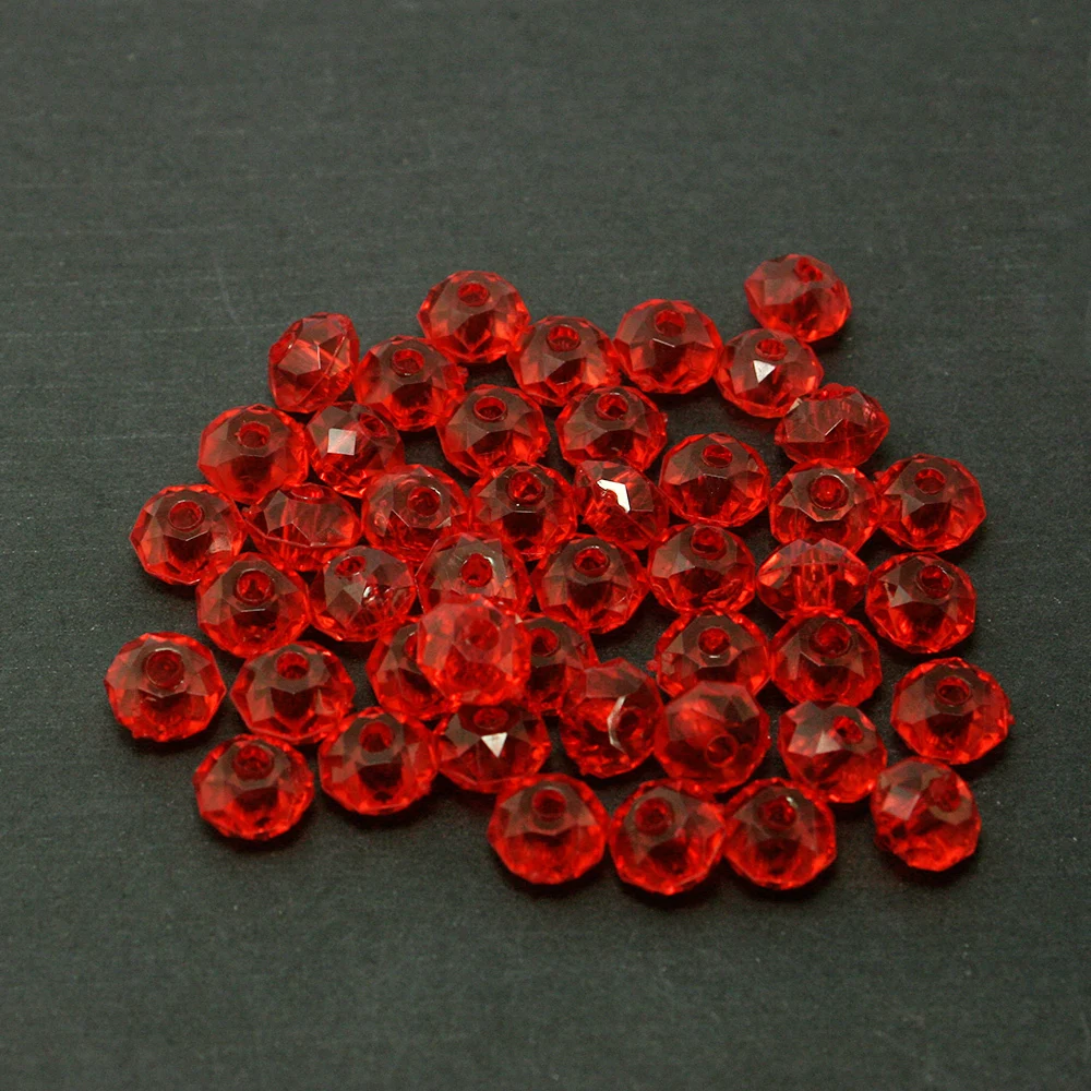 Новое поступление лидер продаж 8 мм 100 шт. Круглые граненые Акриловые