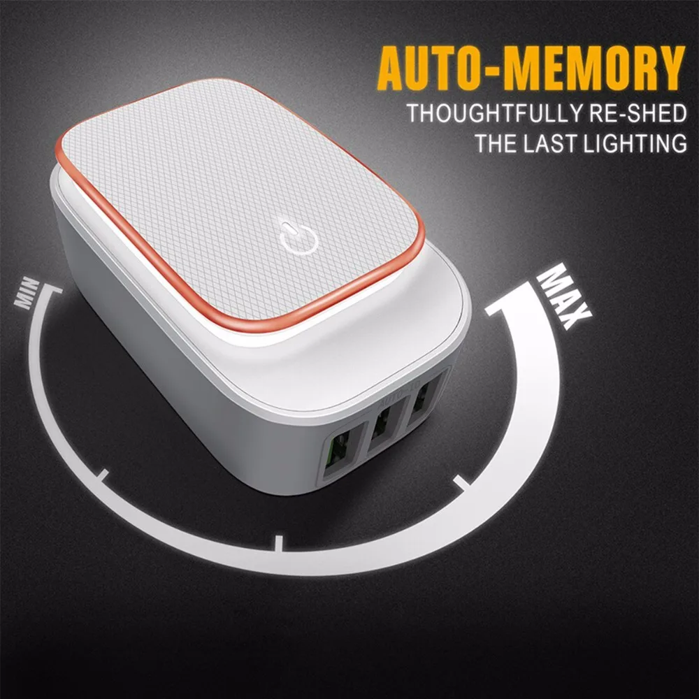 Powstro 3 портовый светодиодный usb адаптер для зарядки 5 В 4 А макс. 2 в 1 дорожный