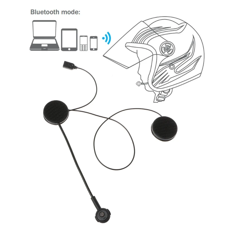 Мотоциклетный шлем Bluetooth беспроводная гарнитура для домофона Наушники Громкая