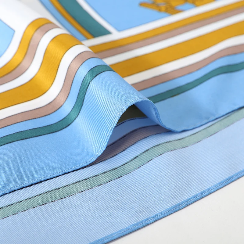 

[FEILEDIS] 2019 Women Large Shawls Print Stoles Square Bandana Luxury Brand Kerchief Scarf Female High quality soft scarf AS0514