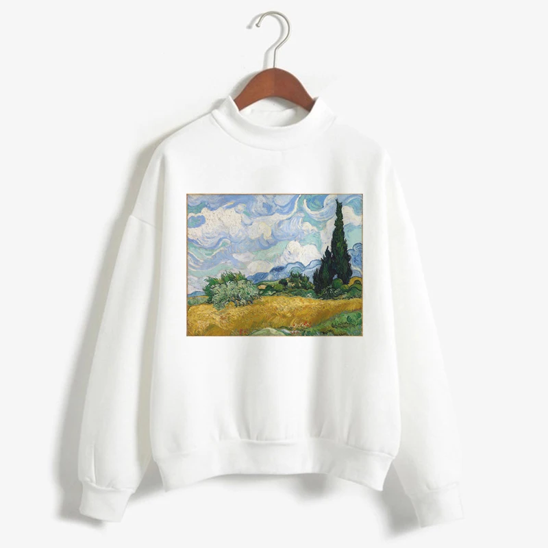 Женская толстовка Hipster Van Gogh Van Goghing Van Gone Meme Осенняя толстовка с забавным длинным рукавом Harajuku Vogue толстовки Одежда
