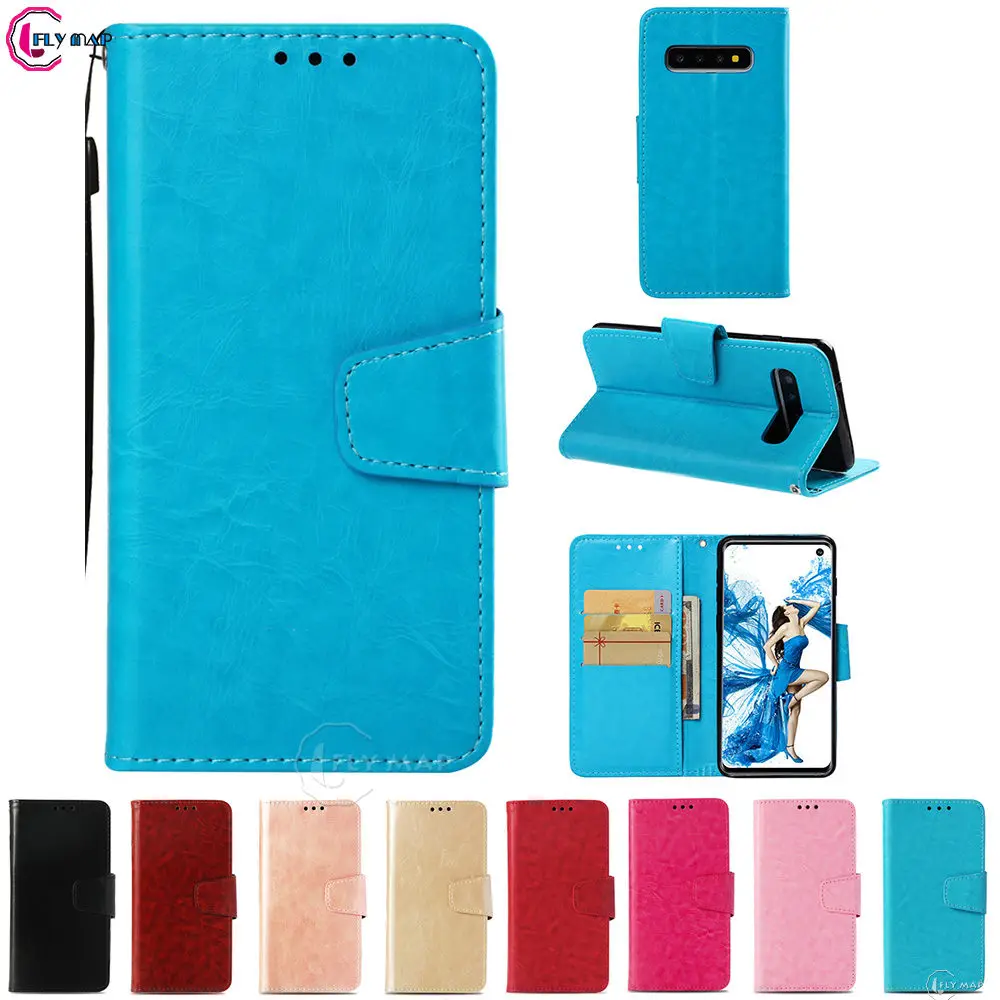 Винтажный флип чехол для Samsung Galaxy S10 10 S SM G973f G973f/ds кожаный телефона GalaxyS10 Sm