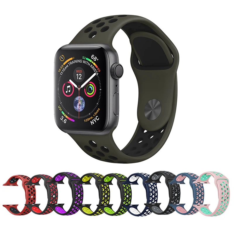 Новый спортивный ремешок для Apple uhr band 4 40 44 мм correa Aplle 42 38 браслет ручной работы iwatch