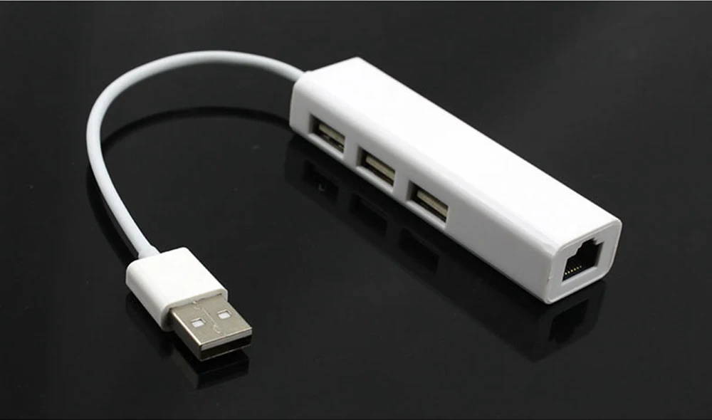 Rovtop USB сто мегабит адаптера Ethernet 10/100 Мбит/с usb-хаб 2,0 Lan проводной сетевой карты Rj45 Порты и разъёмы Разветвитель USB для компьютера