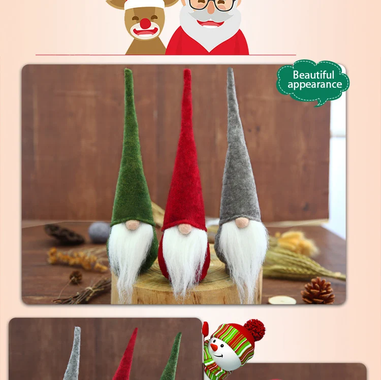 Рождественский шведский Санта-Клаус Tomte Gnome Плюшевая Кукла вечерние год ужин Вечеринка рождественские украшения домашний фестиваль украшения