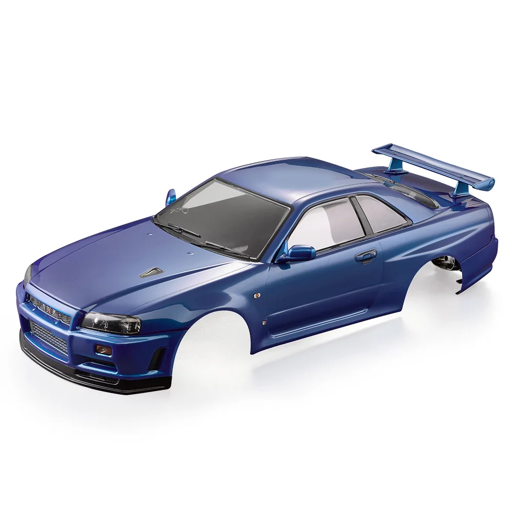 48645 NissanSkyline (R34) Finished DIY RC Car Body Shell Frame for 1/10 Electric Touring Racing Cars Truck Parts | Игрушки и хобби