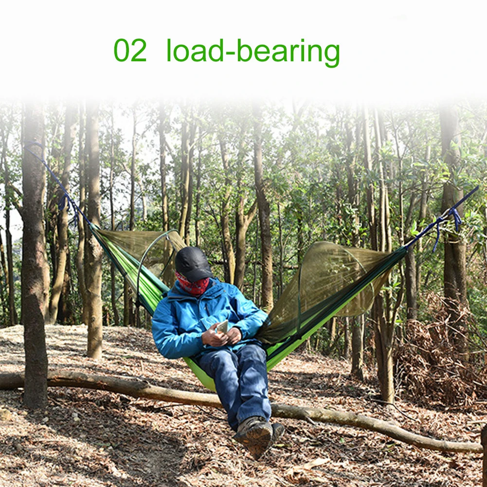 Anti-mosquito Portable Anti-mosquito Automatic Unfolding Hammock Camping Hanging Sleeping Bed Camping Hammock Mesh