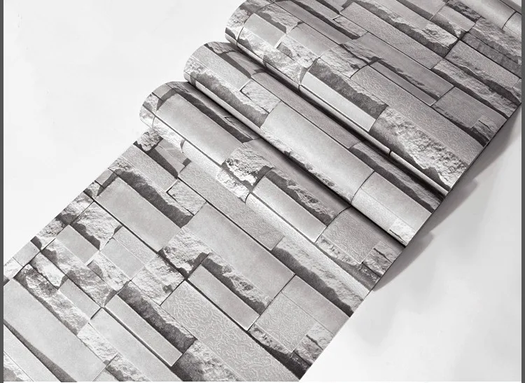 Поставщики Высокое качество каменные обои искусственный кирпич обои 3d гостиная обои диван ТВ фон 3d кирпичные обои