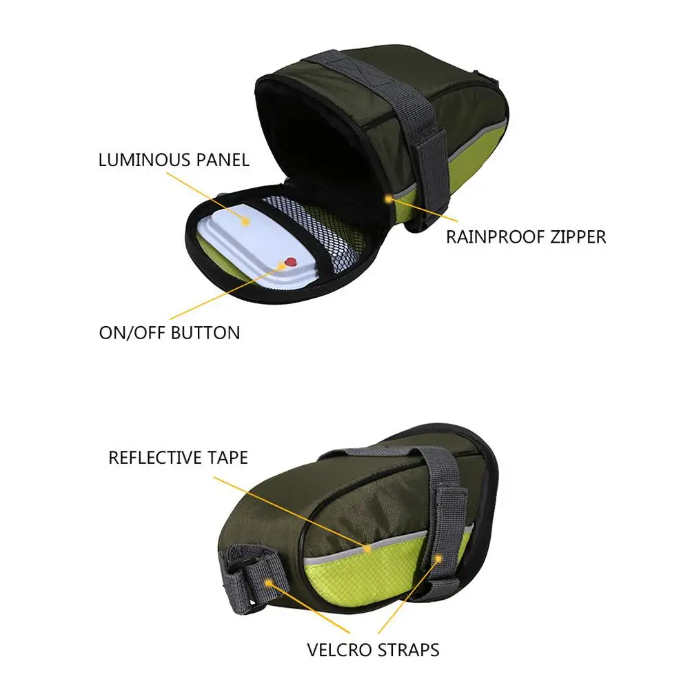 Беспроводная велосипедная сумка с дистанционным управлением для езды на