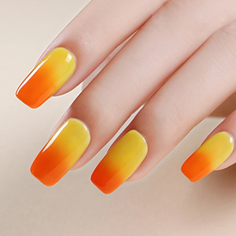 10 пилка для ногтей гель термогель лак Хамелеон цветной УФ светодиодный