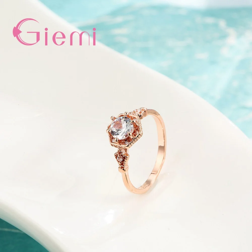 Прямая продажа с фабрики розовое золото свадебные украшения шестигранные полые