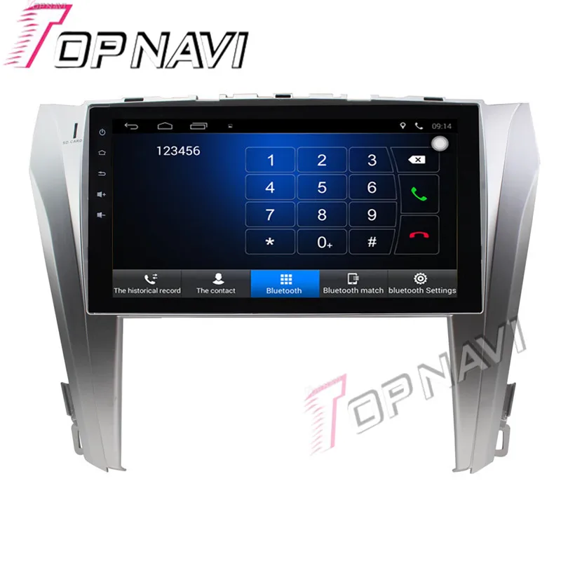 Topnavi 10 1 ''четырехъядерный Android 6 0 Автомобильный GPS-навигатор для TOYOTA Camry 2015