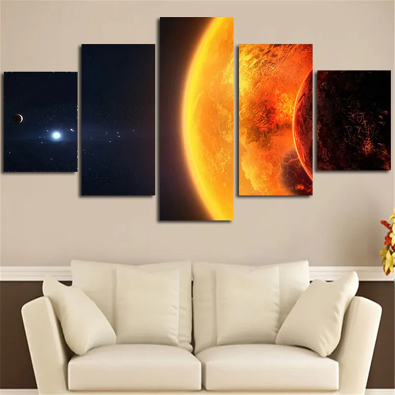 2017 Настенная картина без рамки холст художественный плакат печатный Млечный