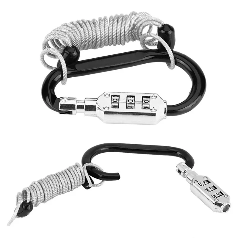 Anti Theft велосипед мотоциклетный шлем замок W/сбрасываемый код PIN Весна Комбинации