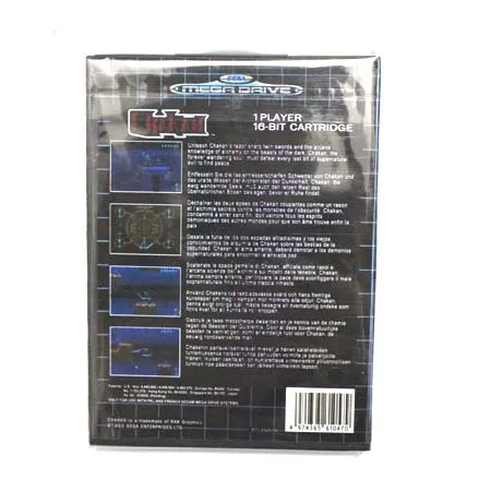 16 бит Sega MD игровой Картридж с розничной коробкой чакан карточная игра для Megadrive