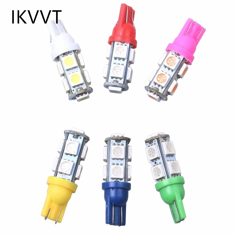 10 шт. T10 5050 9smd габаритный фонарь автомобиль чтения плафона автоматический