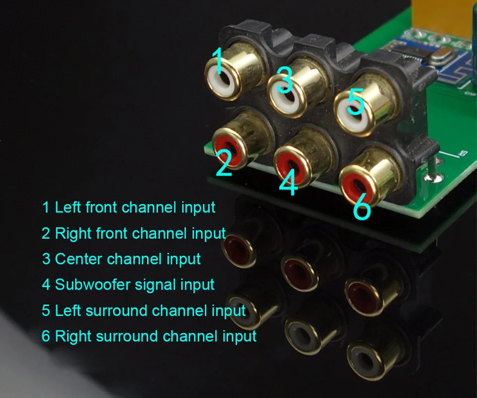 Hi Fi колледж WL60 TPA3116D2 Bluetooth 4 2 Плата усилителя 5 1 каналов аудио усилители 100WX1 + 50WX5 с