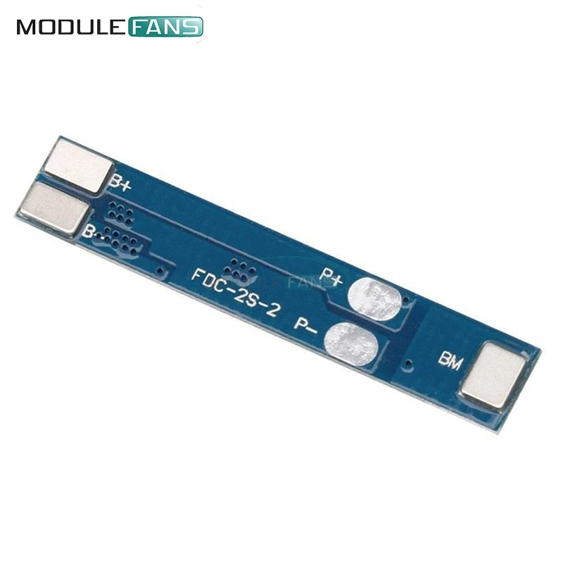 2 шт. защитная плата BMS PCM для зарядного устройства литий ионных батарей 2S 3A 7 4 В 8 в