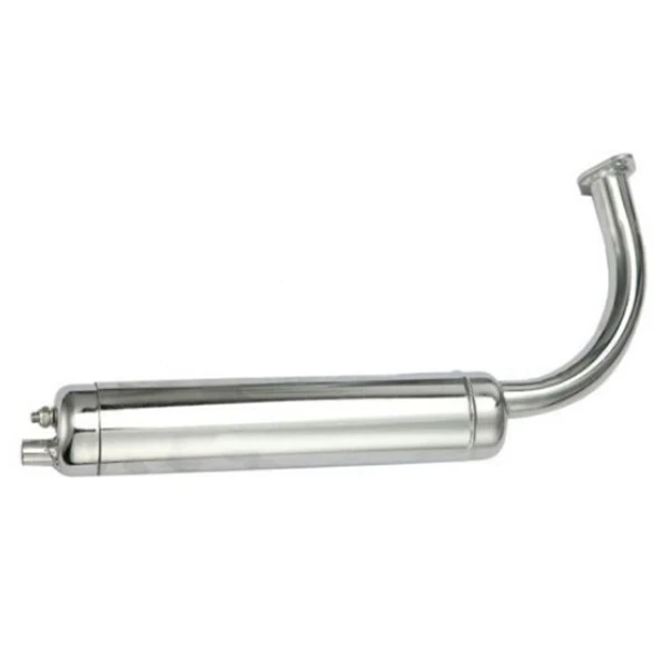 4-Silver Muffler Запасные части для 49cc 50cc 66cc 80cc двигателя моторизованный велосипед - Цвет: 4-Silver Muffler