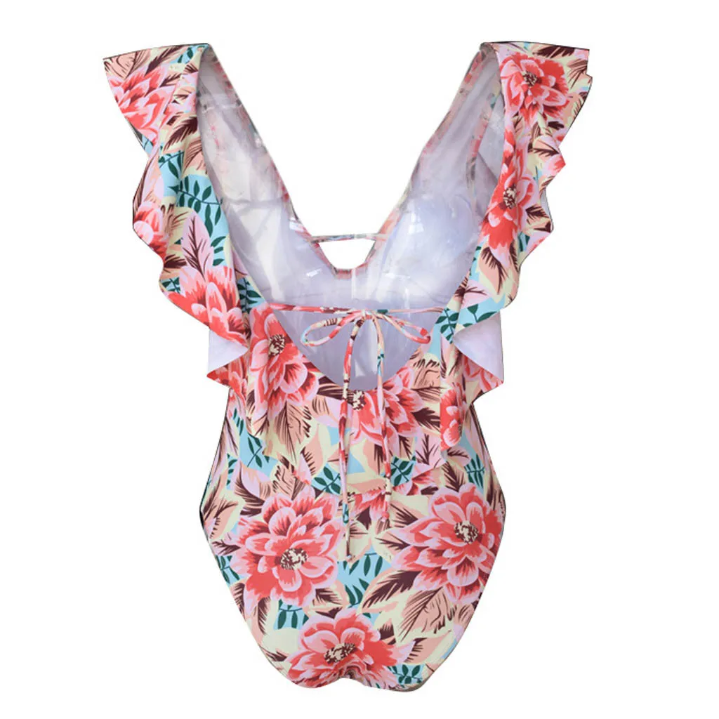 Женский купальник бикини с пуш ап монокини принтом для пляжа 2019|Комбинезоны| |