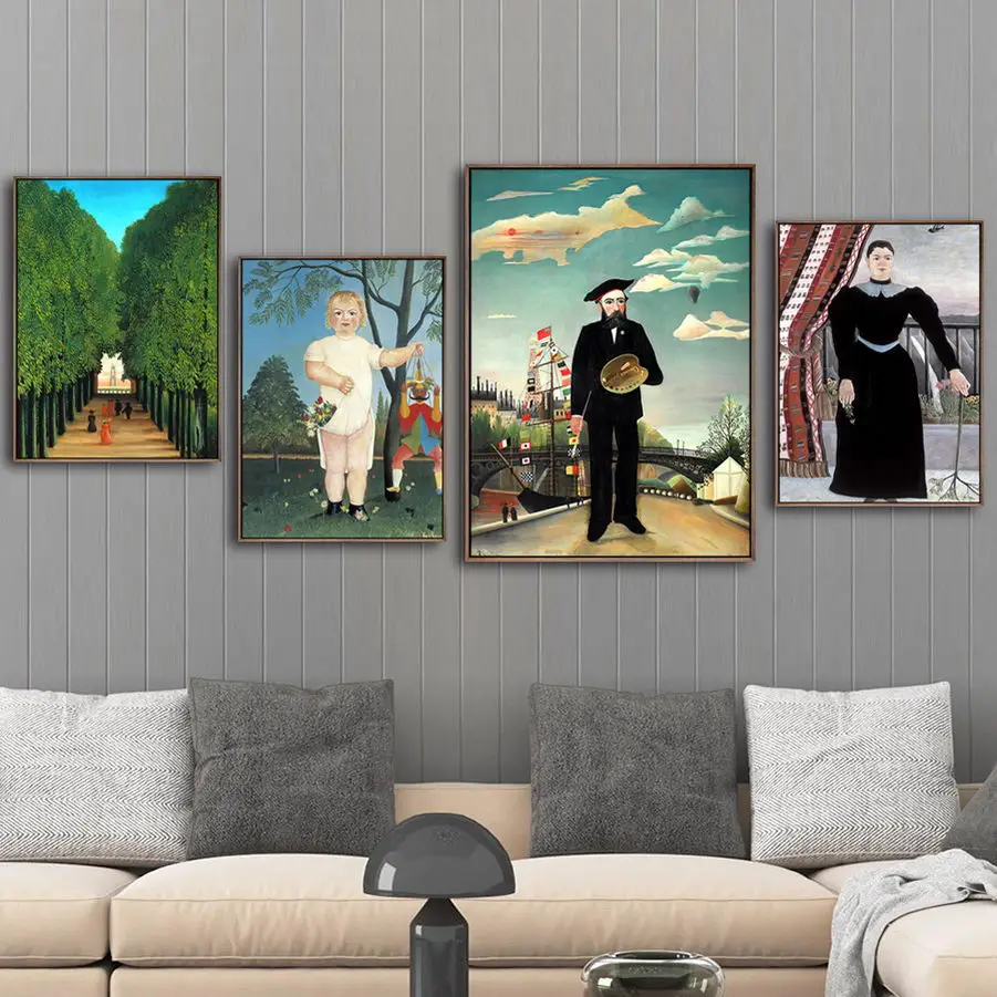 Home Decoration Print Canvas Art Wall Pictures Poster Printings Paintings French Henri Rousseau Carnival Night | Дом и сад