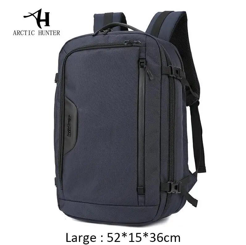 Blue large ARCTIC HUNTER, новинка, мужские рюкзаки, сумка, бренд, высокое качество, большая емкость, ноутбук, ноутбук, Mochila для мужчин, водонепроницаемый рюкзак, мужской - Цвет: Blue large