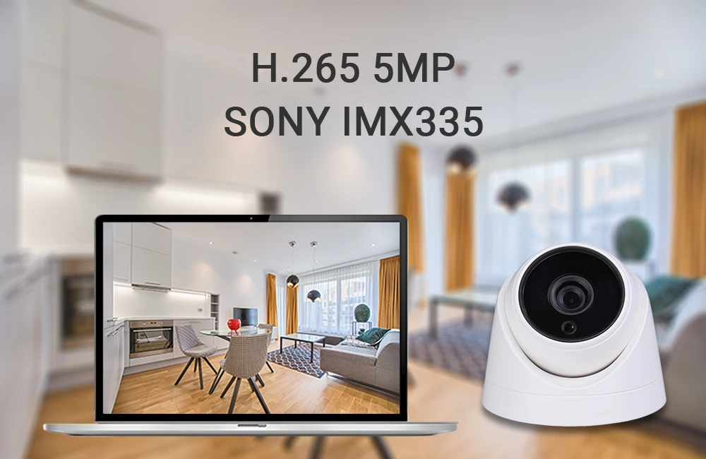 Hamrotte Onvif ip-камера sony IMX335 черный светильник 5MP 0.0001Lux ультра низкая подсветка купольная камера Цвет Nigtvision оповещение по электронной почте