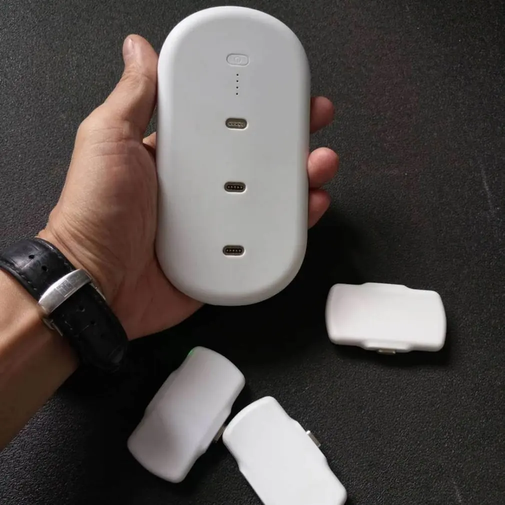 Портативное магнитное зарядное устройство power Bank 5000mAh зарядная станция(каждая 950 mAh) подходит для iPhone для Android и устройства type-C