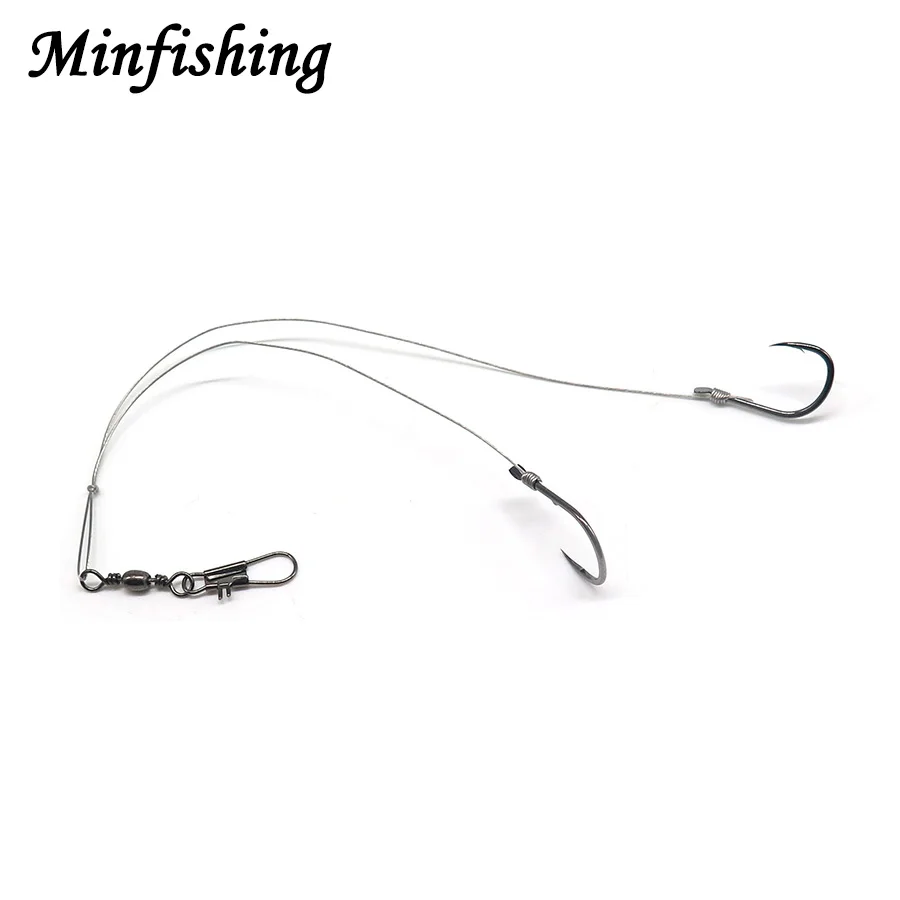 Minfishing 5 шт. рыболовный крючок Sabiki проволочная линия с баррель вертлюжная Рыбалка крючок из высокоуглеродистой стали рыболовный крючок морская рыбалка