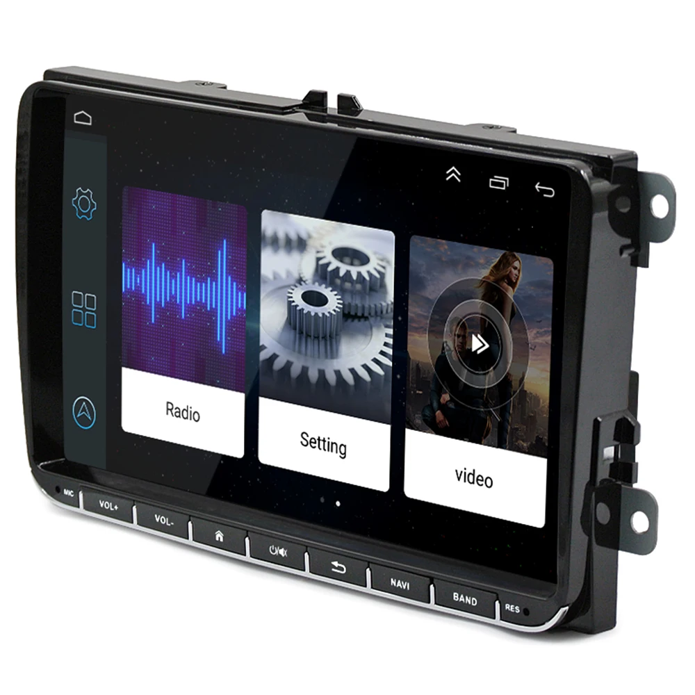 Универсальный VW 9 дюймов Автомобильный dvd-плеер ML-CKVW92 Android 6 0 2din Quar Core 1 2 GHz