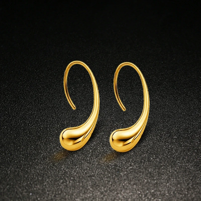 Модные свадебные комплект ювелирных изделий золото украшения с каплями воды