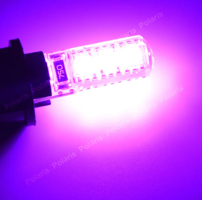100X высокое яркое W5W T10 светодиодный 6 SMD 6 светодиодный Водонепроницаемый Canbus автомобиль клин светильник 5050 автомобильной Габаритные огни сигнальная лампа, работающего на постоянном токе 12 В
