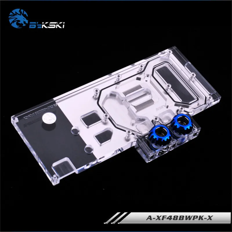 Bykski полный охват блок GPU воды для VGA XFX RX 480 470 Черный волк Эволюция Графика карты