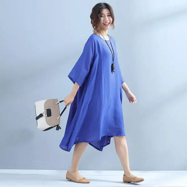 BUYKUD женское вечернее платье 2018 новый стиль 3/4 рукав o-образным вырезом винтажная