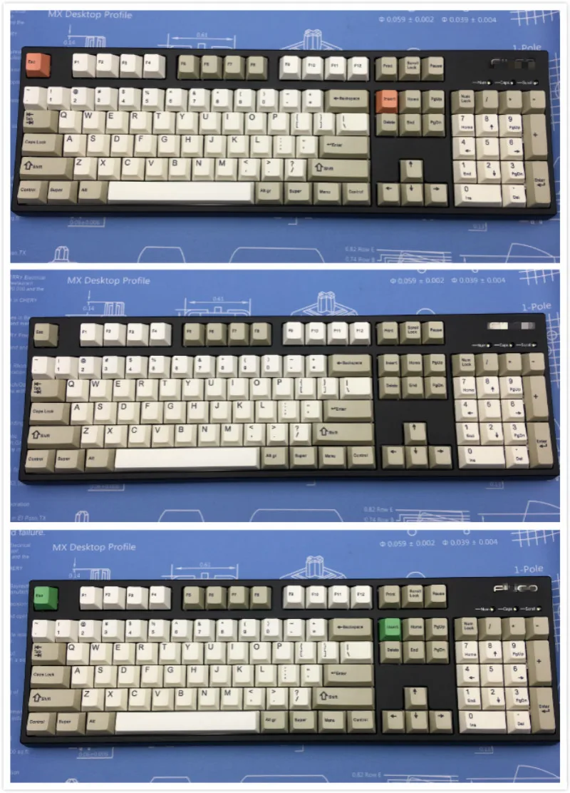108 клавиш Og 9009 сублимационная крышка для ключей PBT Механическая клавиша для клавиатуры s Вишневый профиль план A