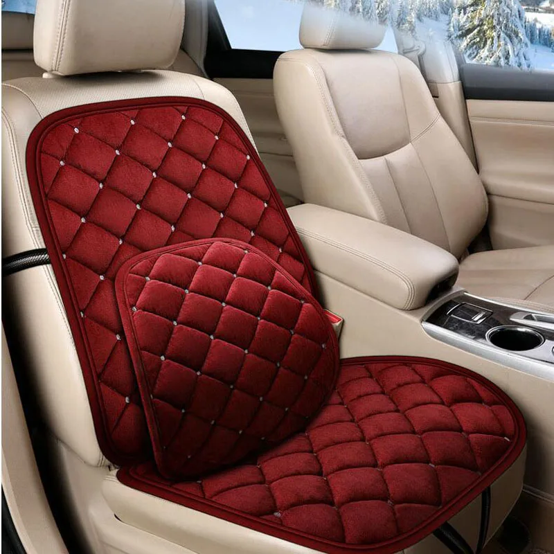 Зимние автомобильные подушки термоизоляция плюшевая трехсекционная подушка для