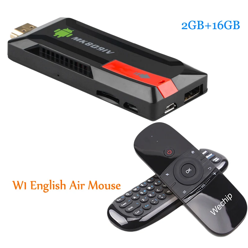 MK80IV ТВ адаптер RK3229 MK809 IV 32 битный Android 5 1 TF карта Miracast Wi Fi 4K BT4.0 Airplay + W1 воздушная