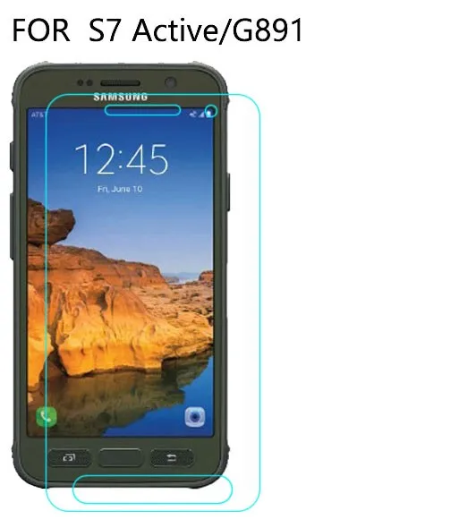 2 шт. твердость 9H Премиум Закаленное стекло пленка для защиты экрана Samsung Galaxy S7 active