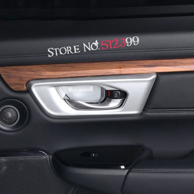 4* ABS Matte Inner Door Hand Bowl Cover Decorative Trim for Honda CRV CR-V 2017 2018 Car Styling Accessories | Автомобили и