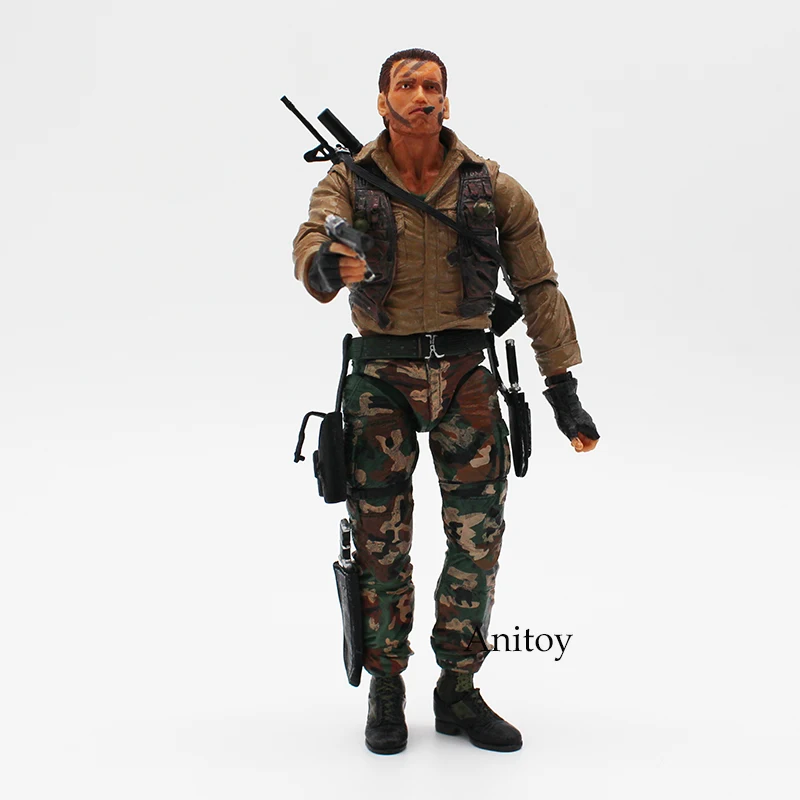 NECA 30th юбилей джунглей патруля соприкосновение извлечения Маскировка голландский джунгли Охотник Unmasked демон Хищник фигурка - Цвет: E