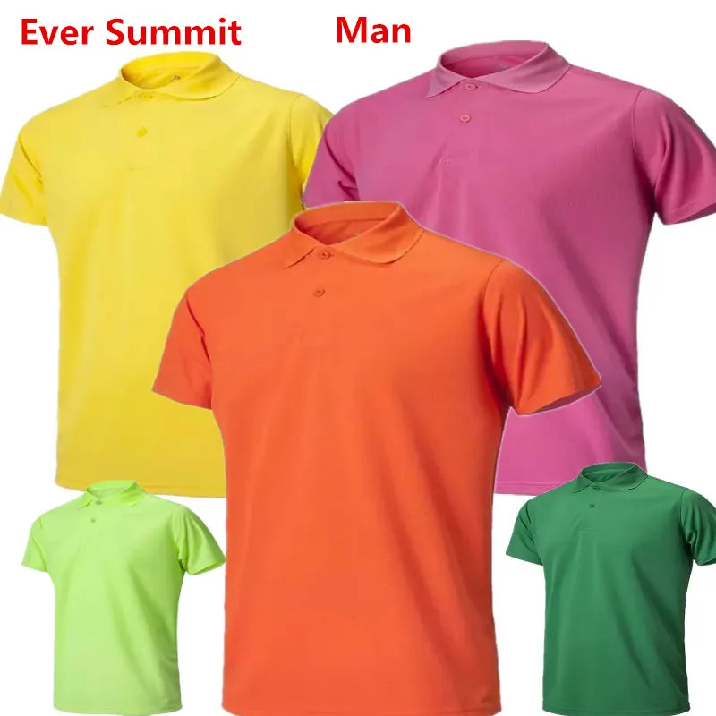Ever Summit Man Sports POLO хлопок высокого качества взрослые летние плюс футбольные майки индивидуальный логотип удержание поло Golftennis