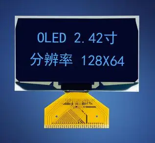 2,42 Дюймов 31P SPI белый/синий/желтый/зеленый oled-экран SSD1309 Привод IC 128*64 Параллельный/igc интерфейс - Цвет: Blue Display