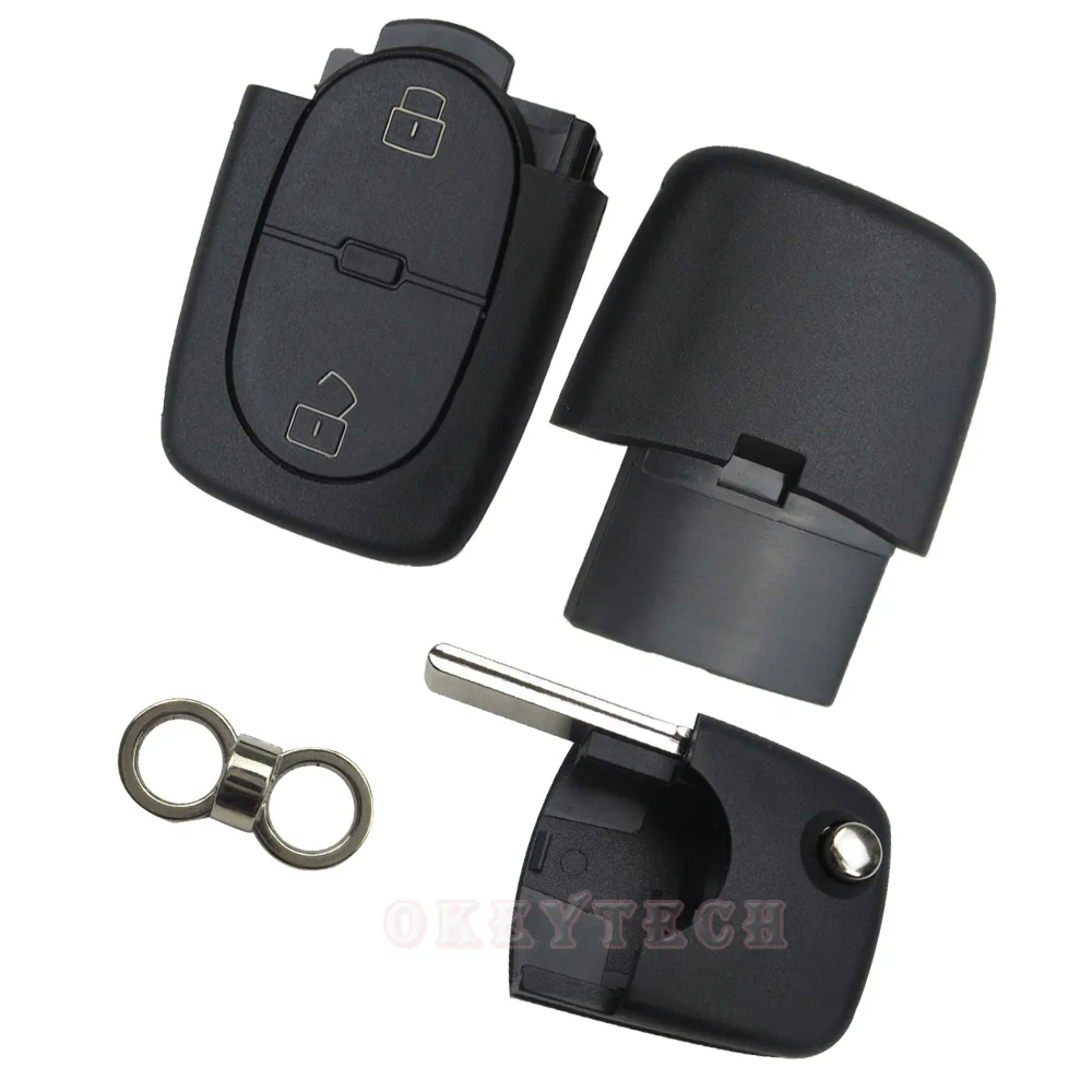 Чехол для автомобильного ключа с 2 или 3 кнопками Audi A2 A3 A4 A6 A8 TT CR1616/CR2032|Ключ от авто|