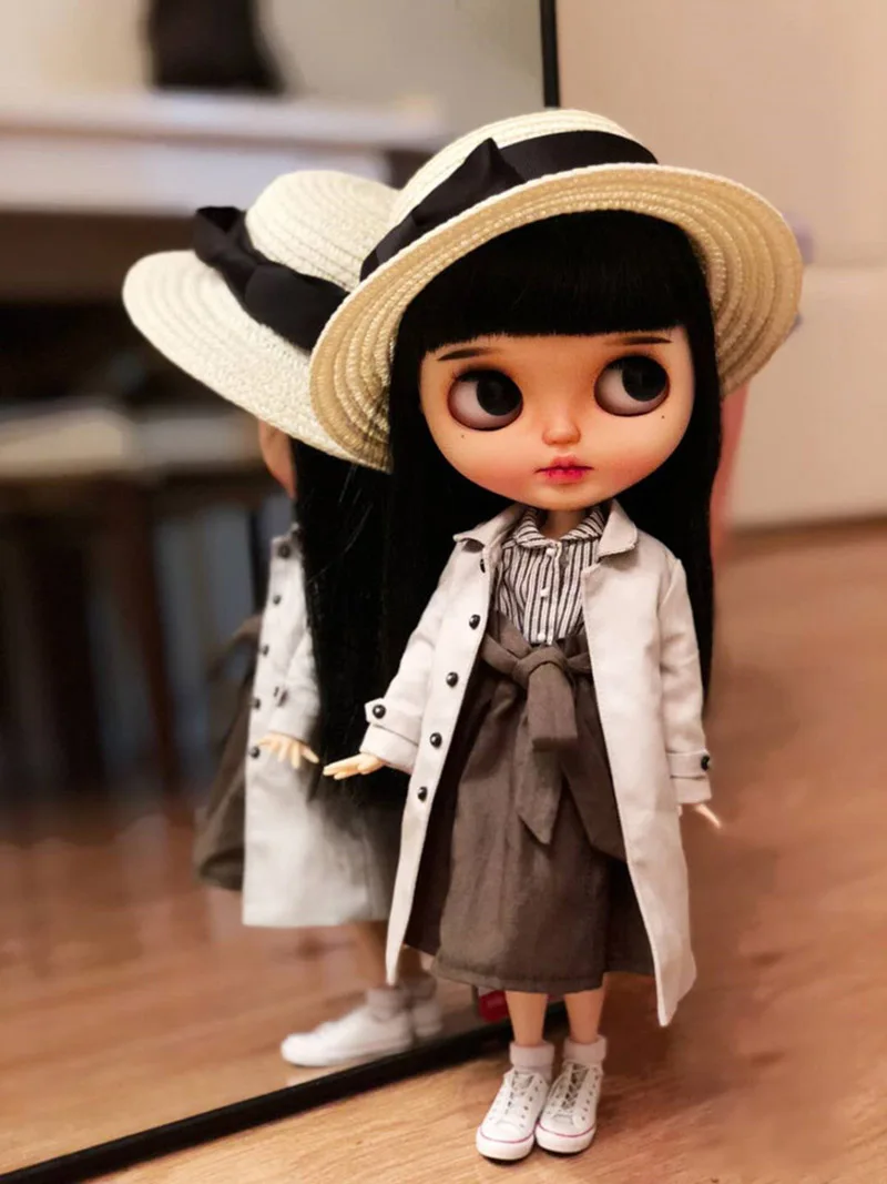 Высококачественная соломенная шляпа Bowknot для кукол Blyth 1 шт. аксессуары котелок
