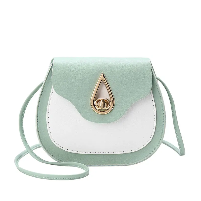 2019 Женская контрастная Повседневная Маленькая седельная сумка модная через