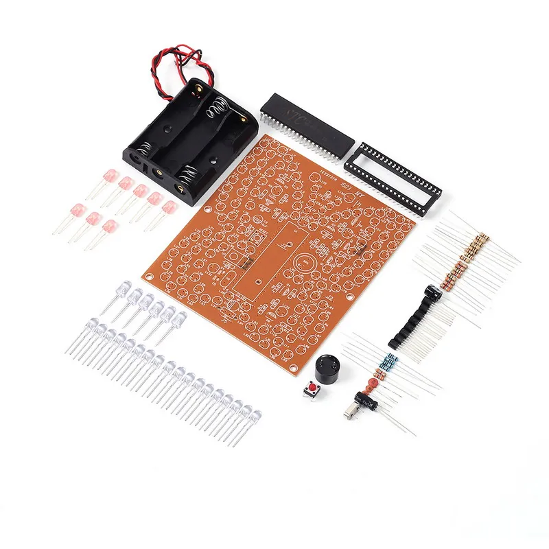 Музыкальная бабочка форма белый светодиодный светильник DIY Kit светильник ing Fun электронный производственный набор для тестирования экзамена соответствия пульт дистанционного управления